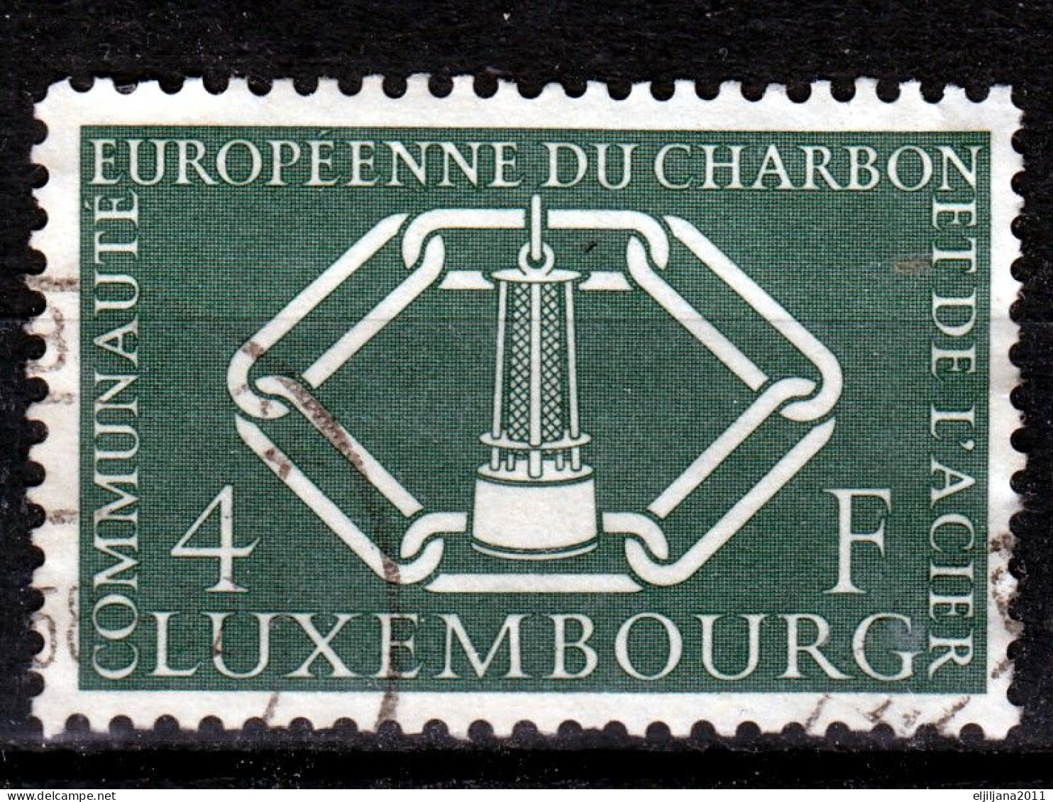 ⁕ LUXEMBOURG 1956 ⁕ Montanunion Mi.554 ⁕1v Used - Gebruikt