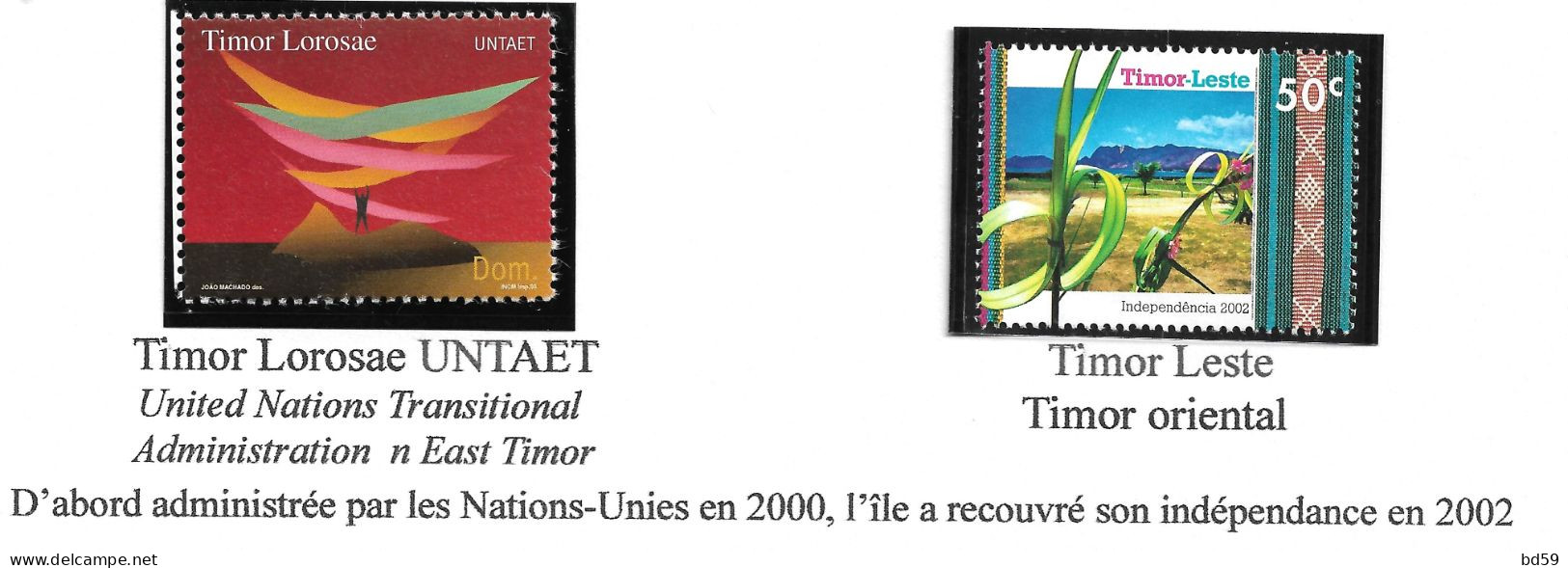 TIMOR Timor Oriental UNTAET & Timor Leste - Timor Oriental