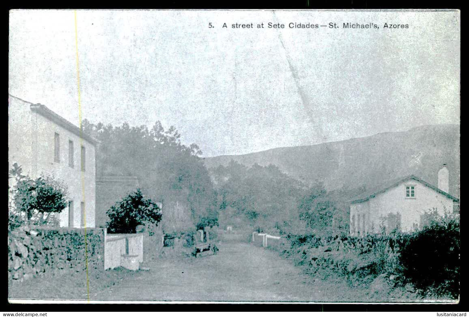 SÃO MIGUEL -  SETE CIDADES - A Street At Sete Cidades(  Nº 5) Carte Postale - Açores