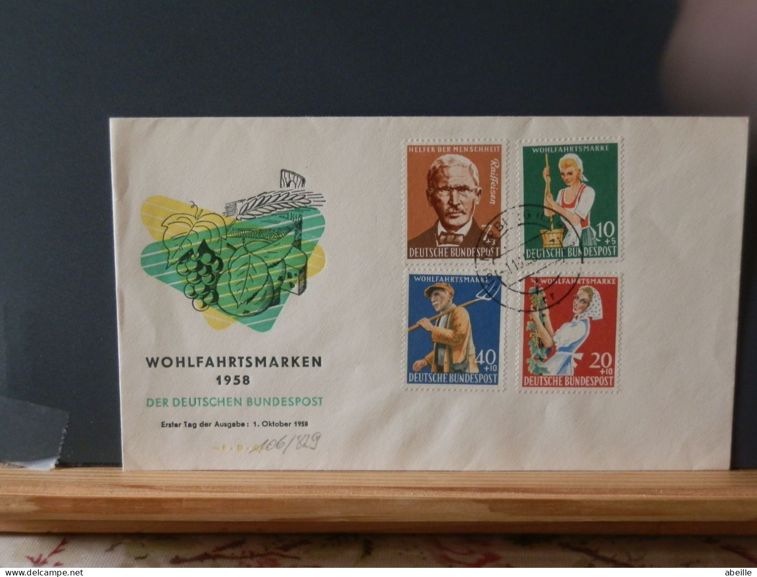 106/829  FDC    ALLEMAGNE  1958 - 1948-1960