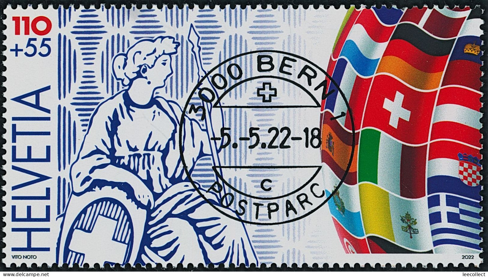 Suisse - 2022 - Lugano - Weltausstellung • Helvetia - Blockausschnitte - Ersttag Voll Stempel ET - Used Stamps