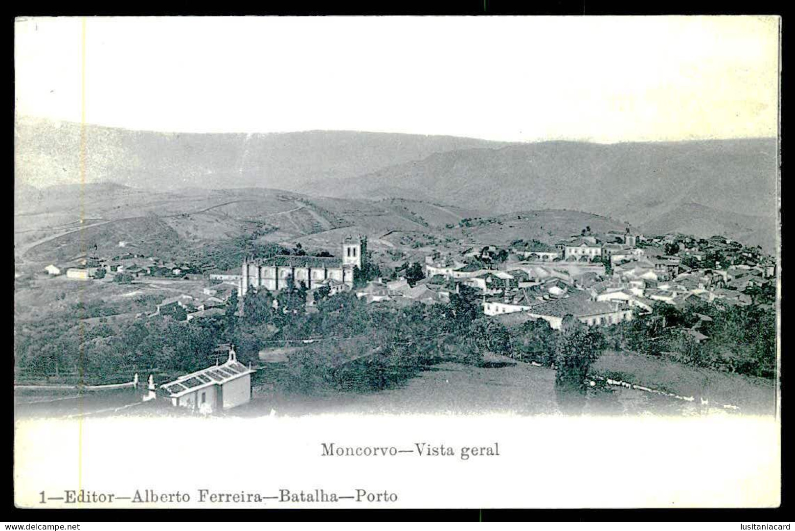 MONCORVO - Vista Geral.( Editor Alberto Ferreira Nº 1) Carte Postale - Bragança