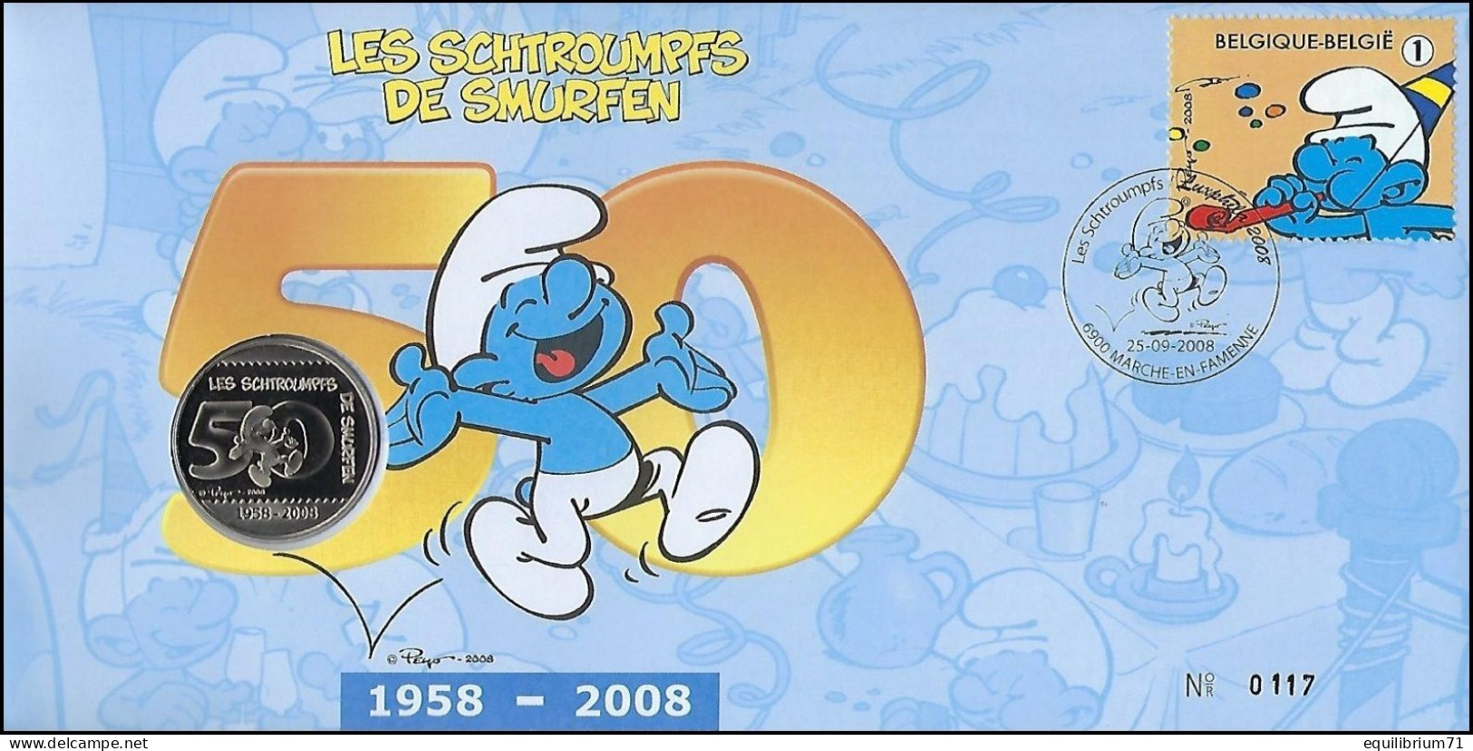 NUMISLETTER 3811° - Schtroumpfs / De Smurfen / Die Schlümpfe / The Smurfs - BELGIQUE / BELGIË / BELGIEN - Philastrips