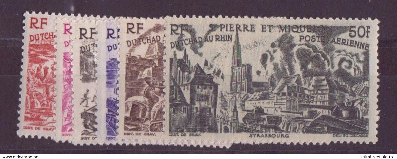 Saint Pierre Et Miquelon - Poste Aérienne - YT N° 11 Et 12 à 17 ** - Neuf Sans Charnière - Unused Stamps