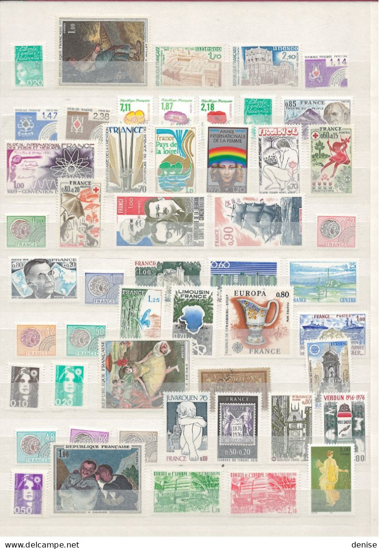 France : Collection de 1000 timbres - neufs et quelques oblitérés  - Depart 1 euro