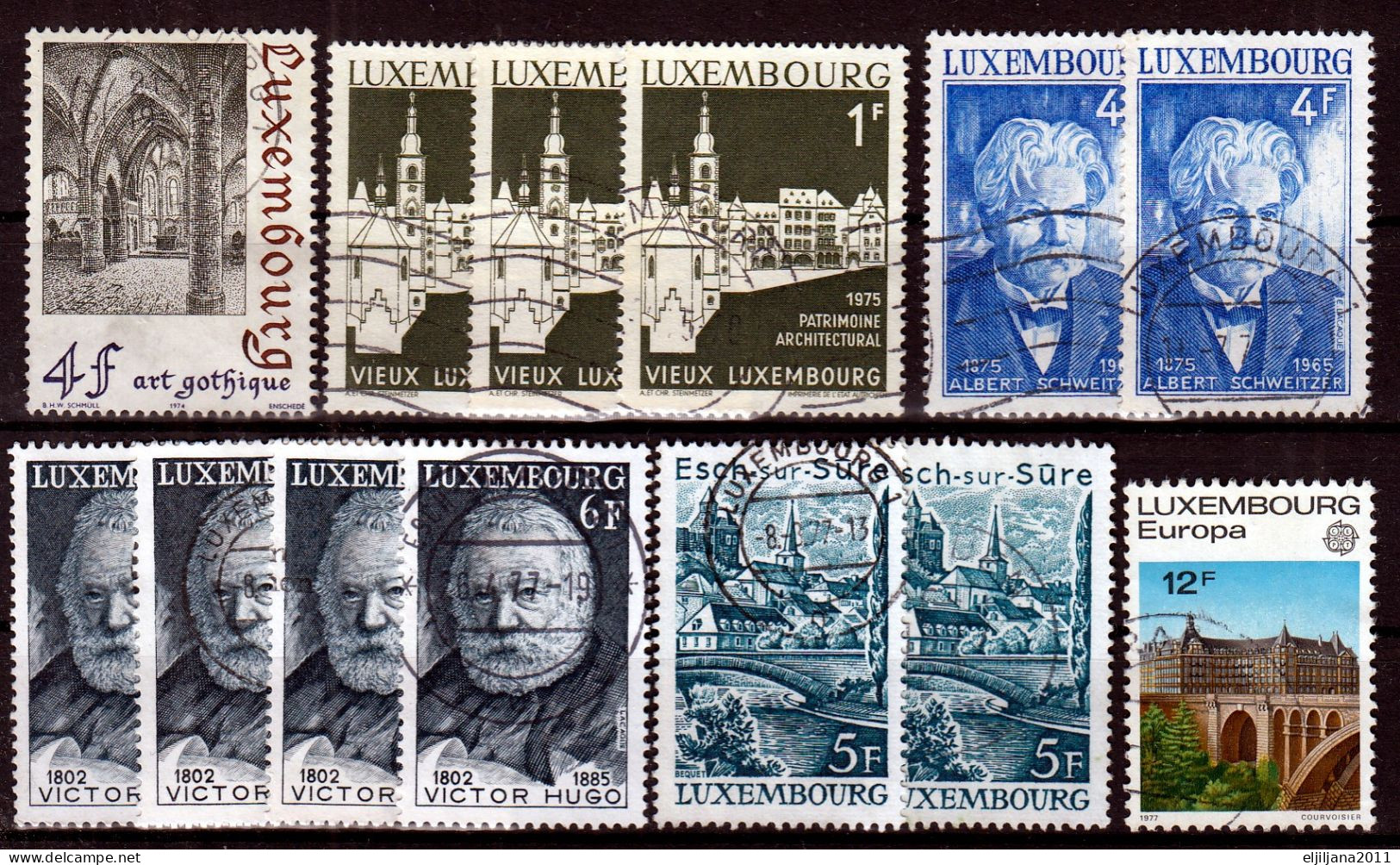 ⁕ LUXEMBOURG 1939 - 1983 ⁕ nice collection / lot ⁕ 155v used stamps - see all scans