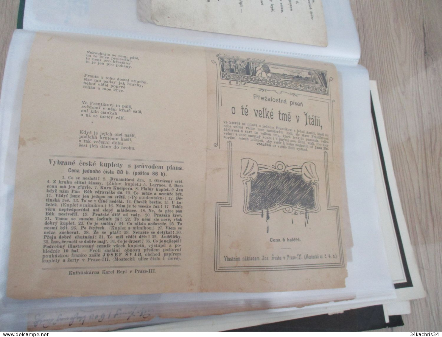 Tchéquie Tchécoslovaquie Rare Ensemble De Livres Populaires Anciens Dont Religieux - Old Books