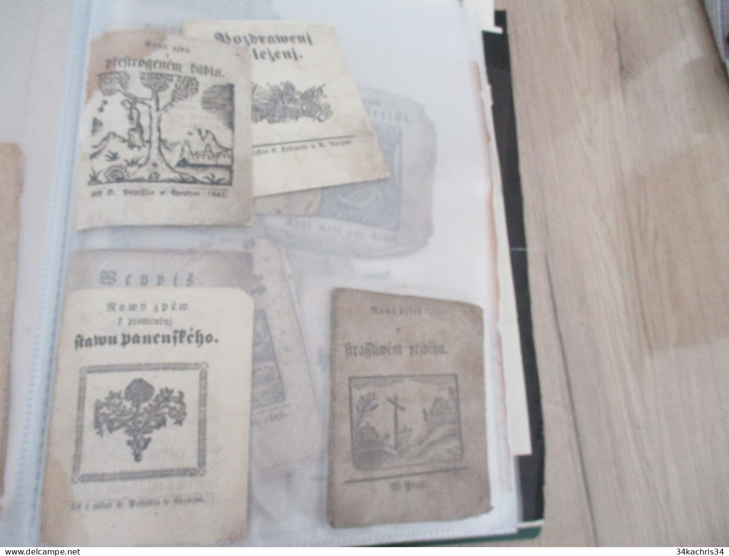 Tchéquie Tchécoslovaquie rare ensemble de livres populaires anciens dont religieux