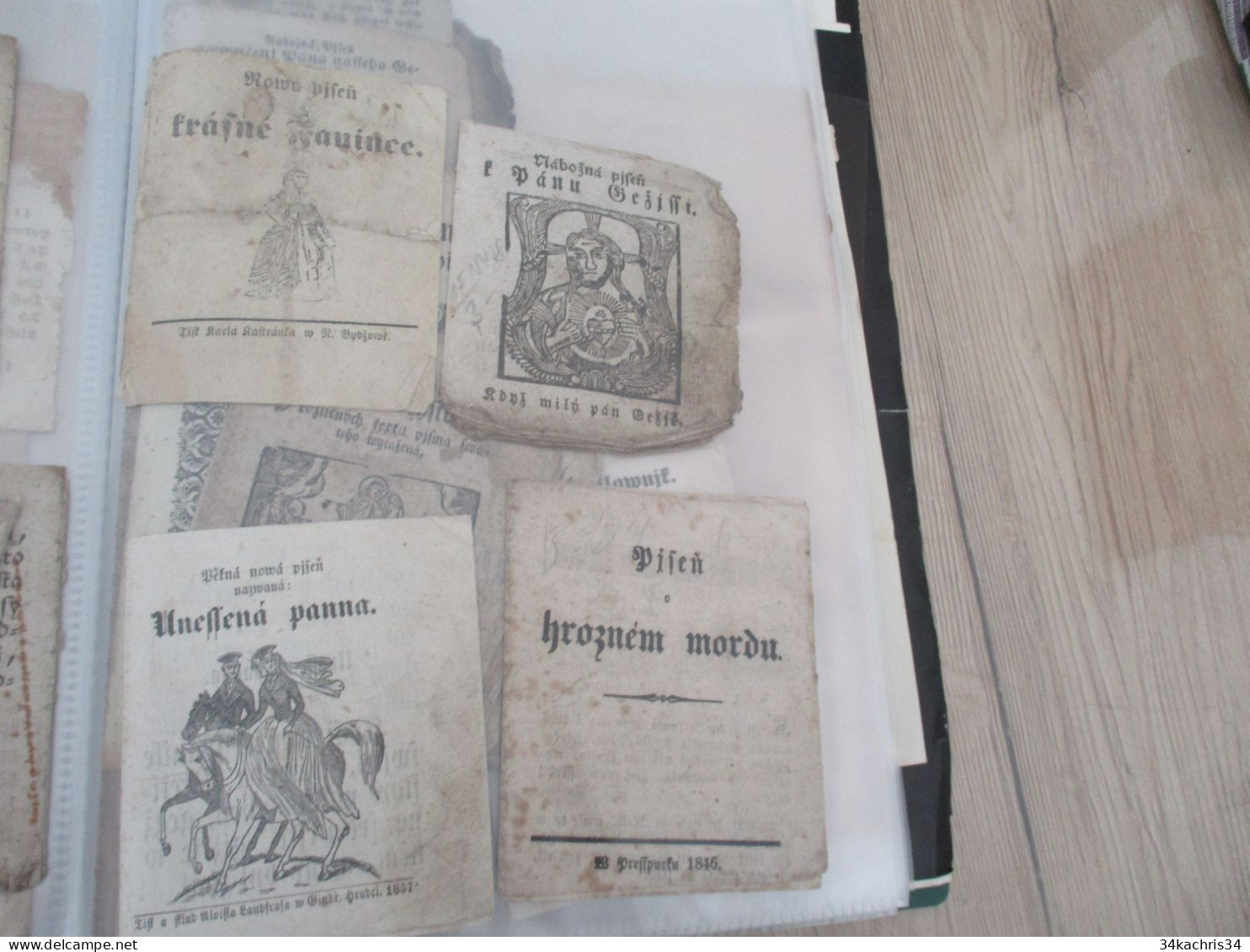 Tchéquie Tchécoslovaquie rare ensemble de livres populaires anciens dont religieux