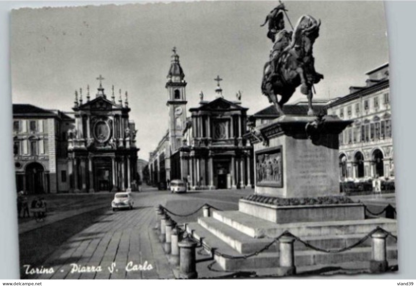 TORINO. -  TURIN. -  Piazza S; Carlo. - Piazze