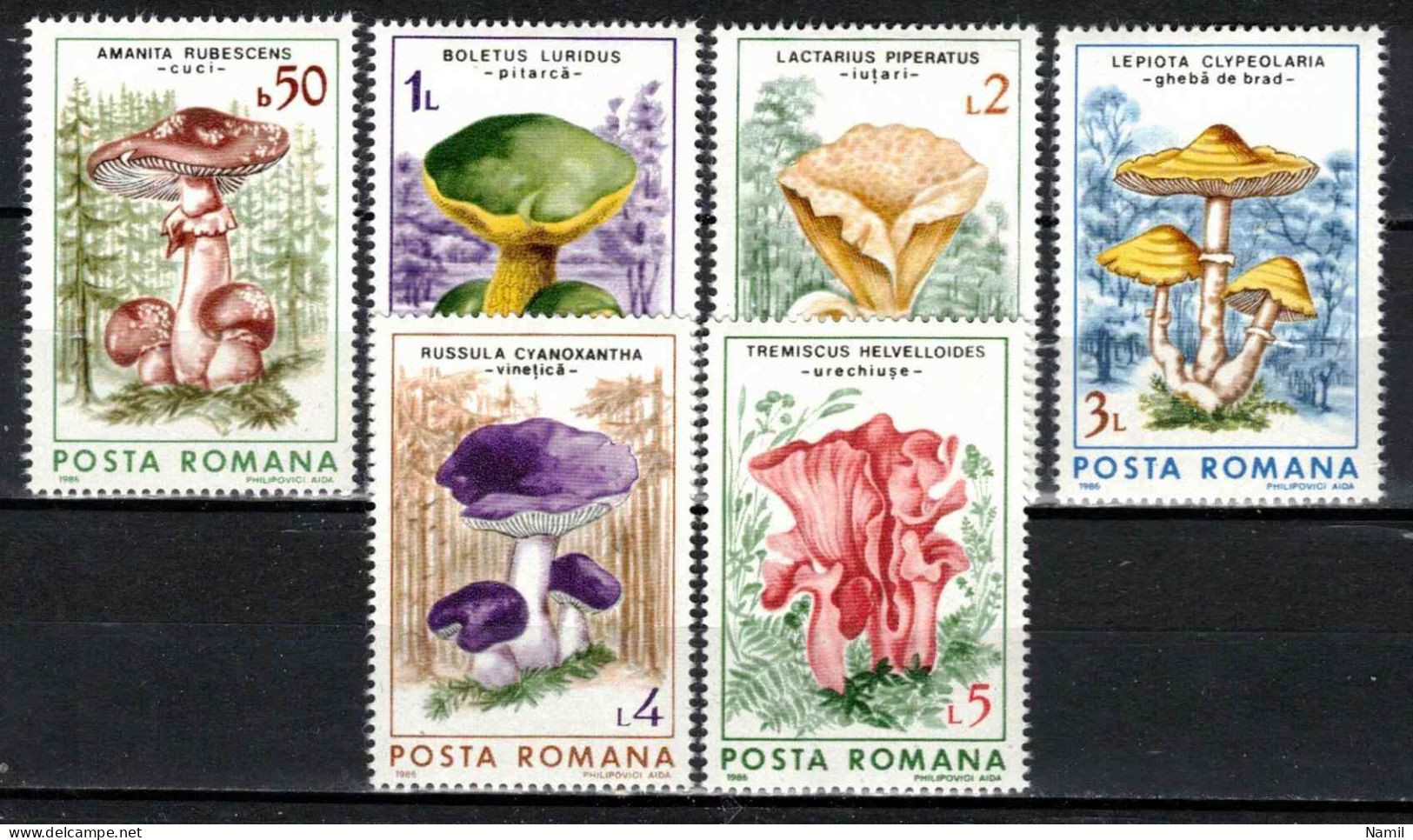** Roumanie 1986 Mi 4288-93 (Yv 3696-3701), (MNH)** - Unused Stamps