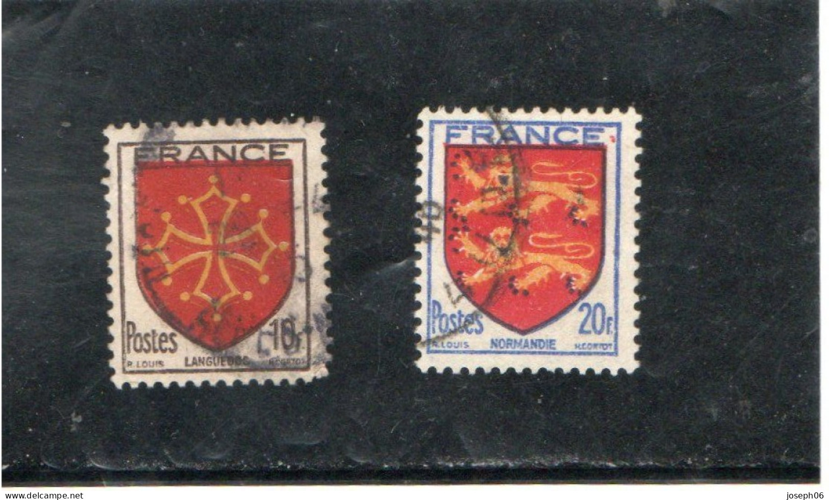 FRANCE    1944  Y.T. N° 602  à  605  Incomplet  603  605  Oblitéré - 1941-66 Coat Of Arms And Heraldry