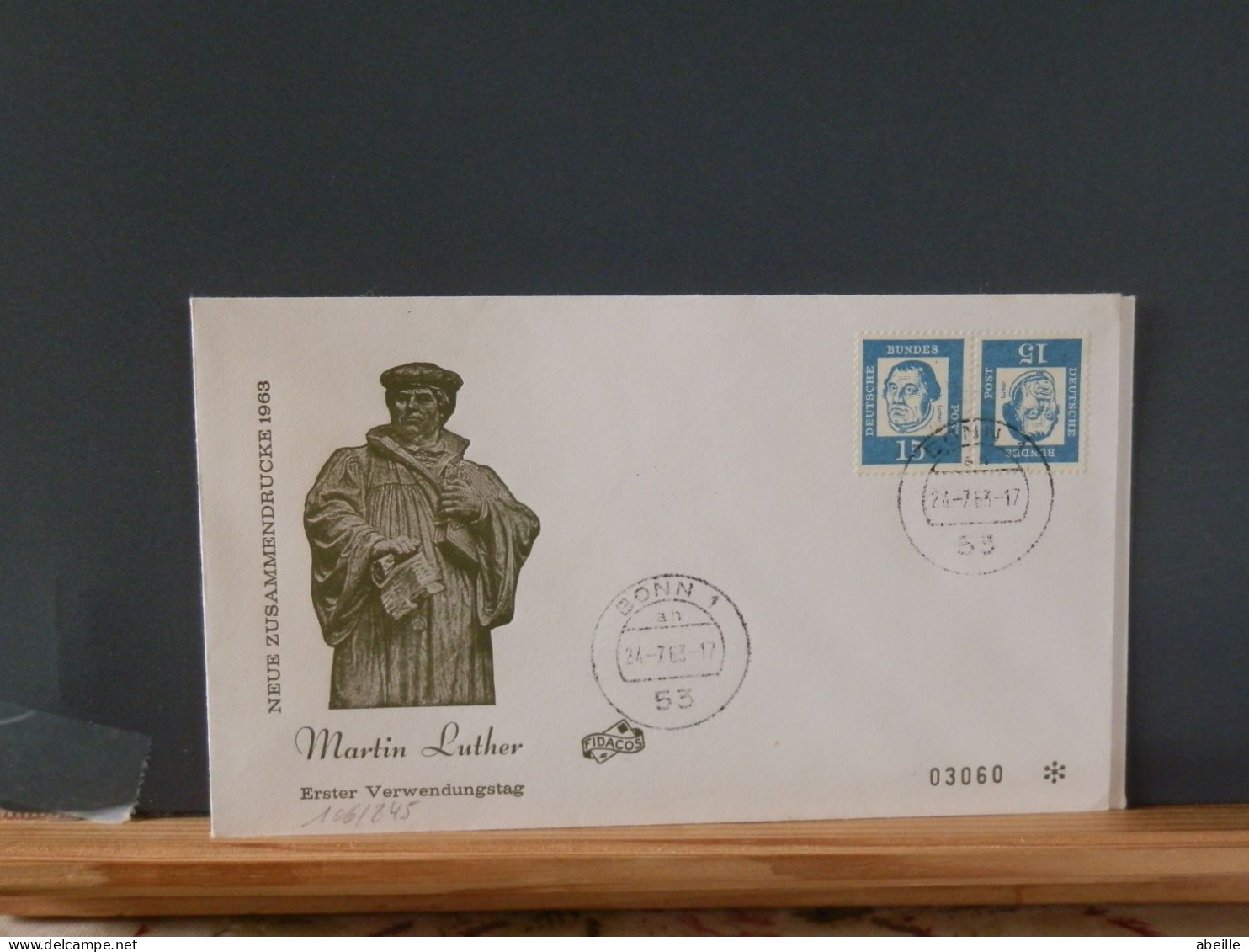 106/845  FDC  ALLEMAGNE  1963  NEUE ZUSAMMENDRUCKE OBL.  BONN - 1961-1970