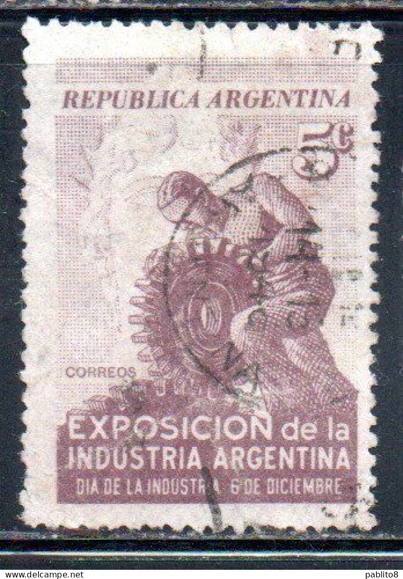 ARGENTINA 1946 DAY OF ARGENTINE INDUSTRY 5c USED USADO OBLITERE' - Used Stamps