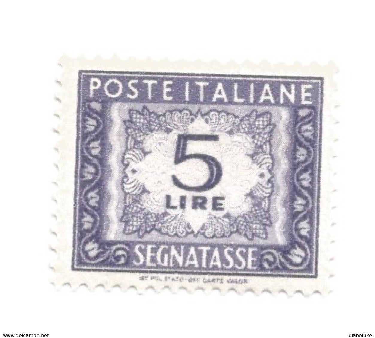 (REPUBBLICA ITALIANA) 1955, CIFRA, 5L - Francobollo Nuovo - Postage Due