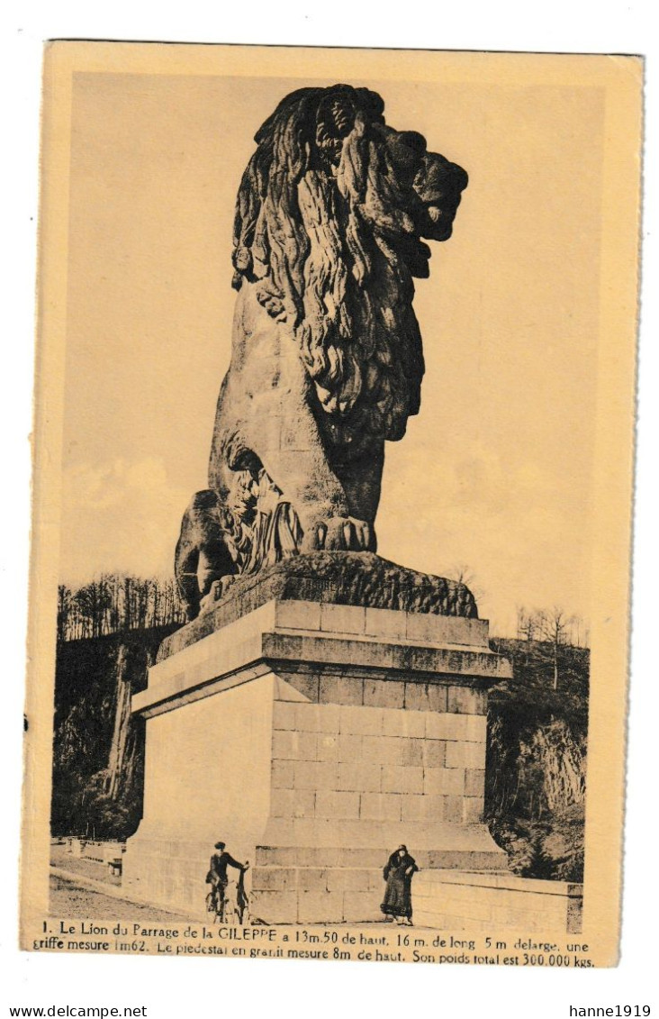 La Gileppe Le Lion Du Barrage Htje - Gileppe (Stuwdam)