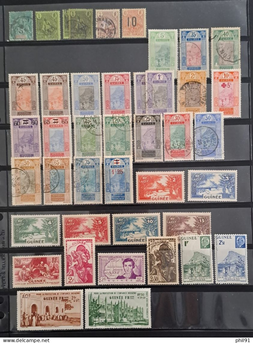 GUINEE   Lot De Timbres Avant Et Après Indépendance - Sonstige & Ohne Zuordnung