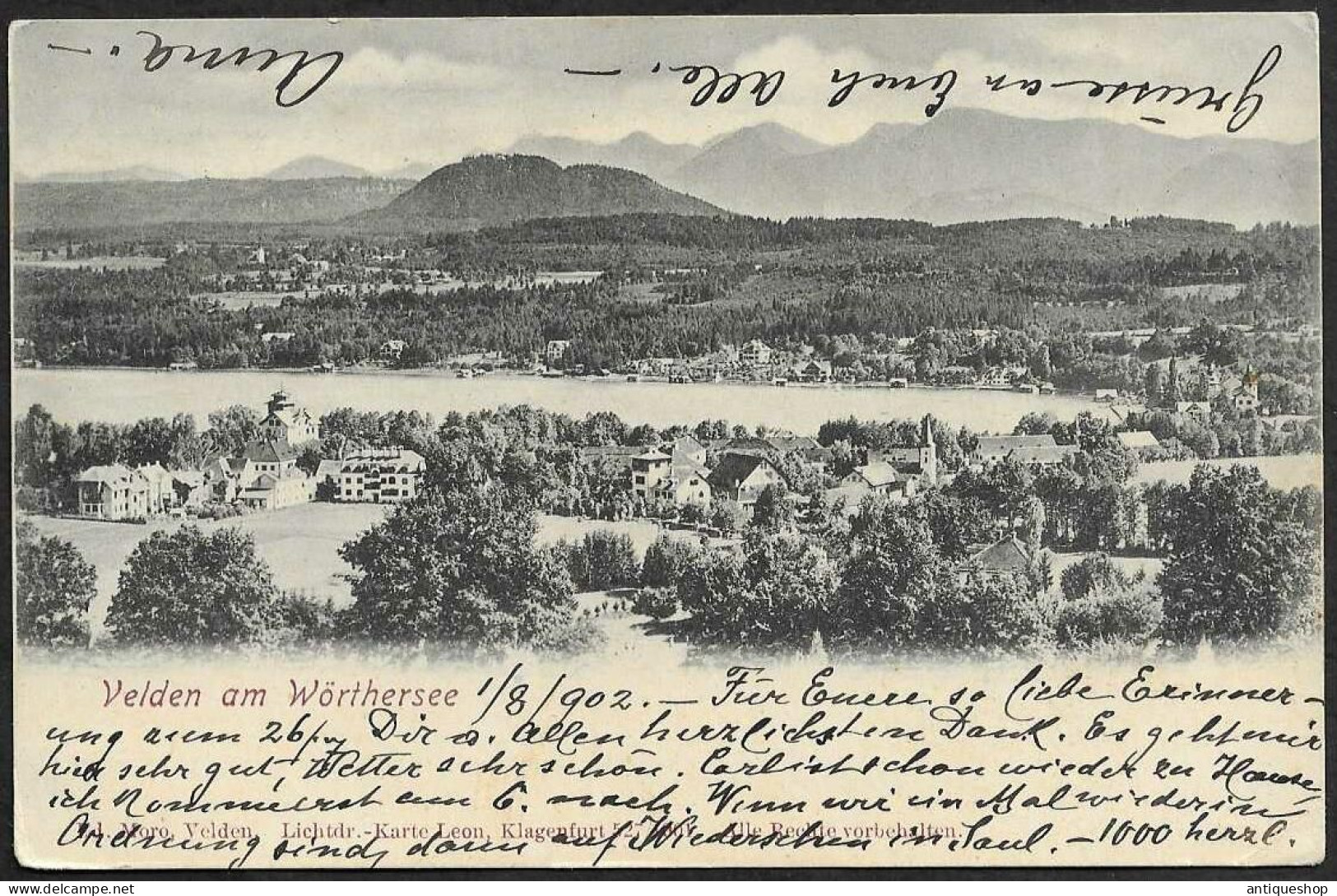 Austria-----Velden Am Worthersee------old Postcard - Velden