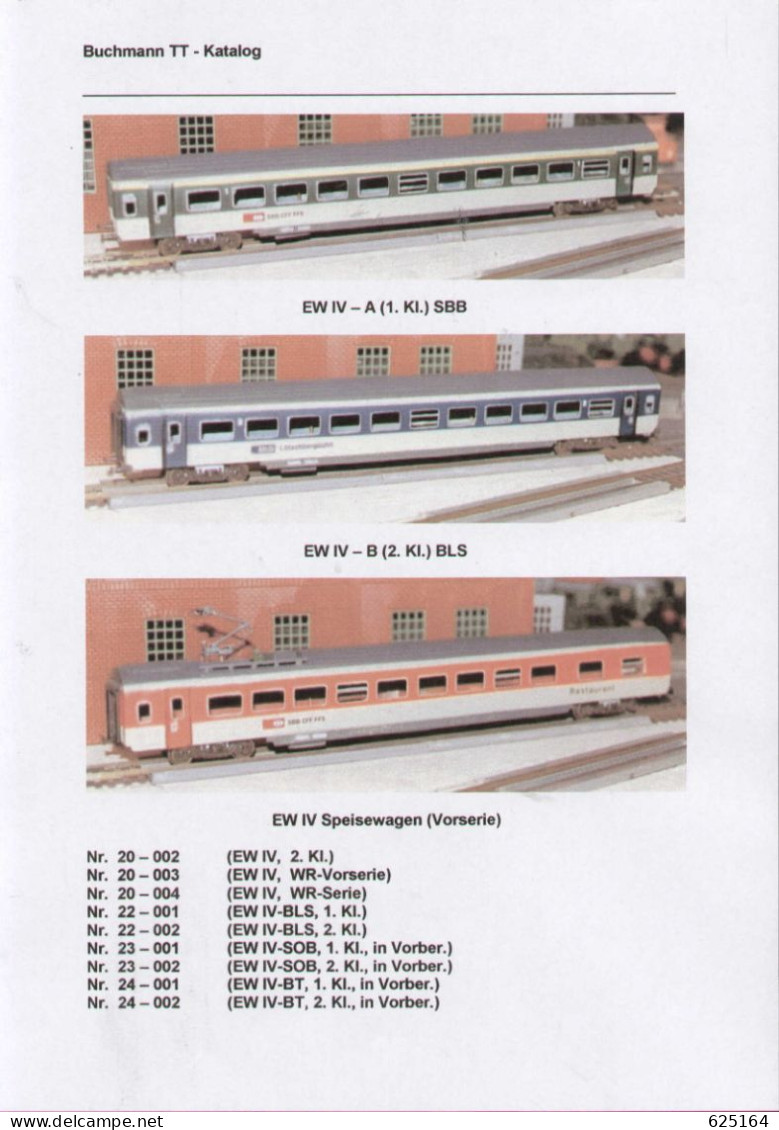 Catalogue BUCHMANN ALFRED 2003 Gesamtkatalog Spur TT 1:120 (Tillig) - Deutsch