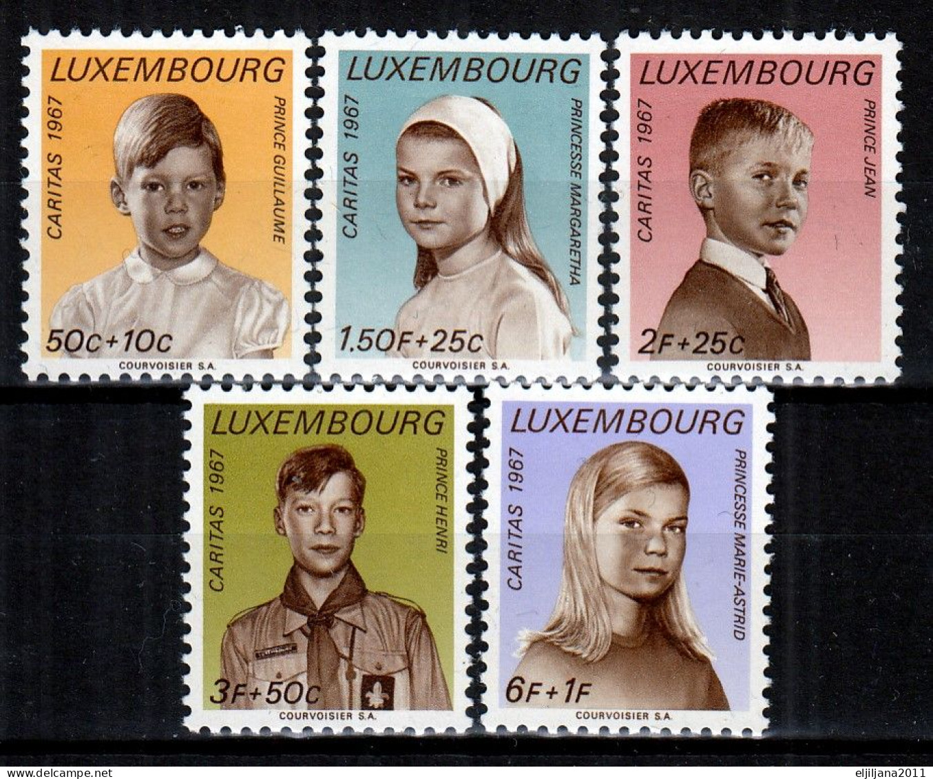 ⁕ LUXEMBOURG 1967 ⁕ Caritas / Charity Mi.759-763 ⁕ 5v MNH - Neufs