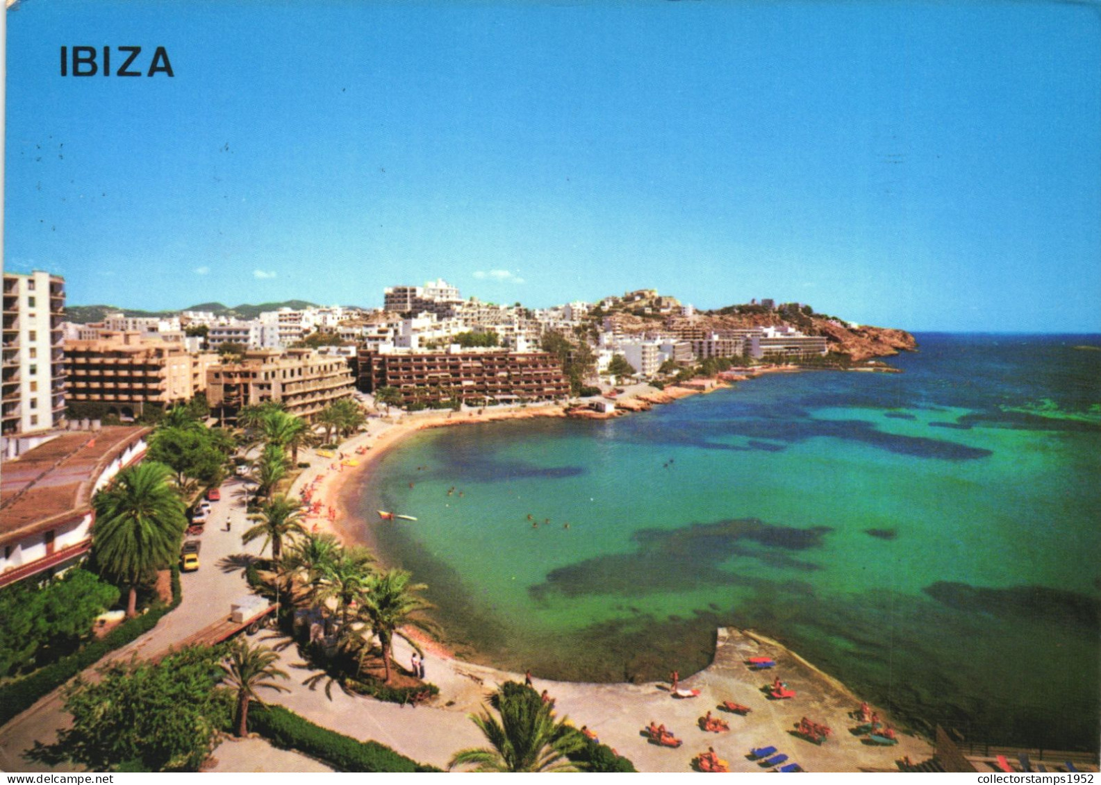 IBIZA, ISLAS BALEARES, ARCHITECTURE, BEACH, CARS, SPAIN, POSTCARD - Ibiza