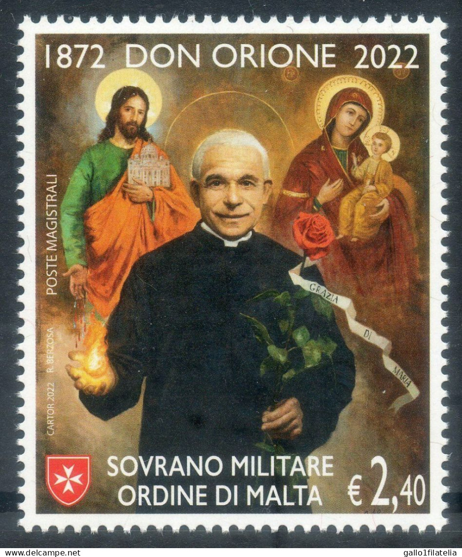 2022 - S.M.O.M. - 150° DELLA NASCITA DI DON ORIONE - EMISSIONE CONGIUNTA CON ARGENTINA - ITALIA - VATICANO. MNH - Emissions Communes