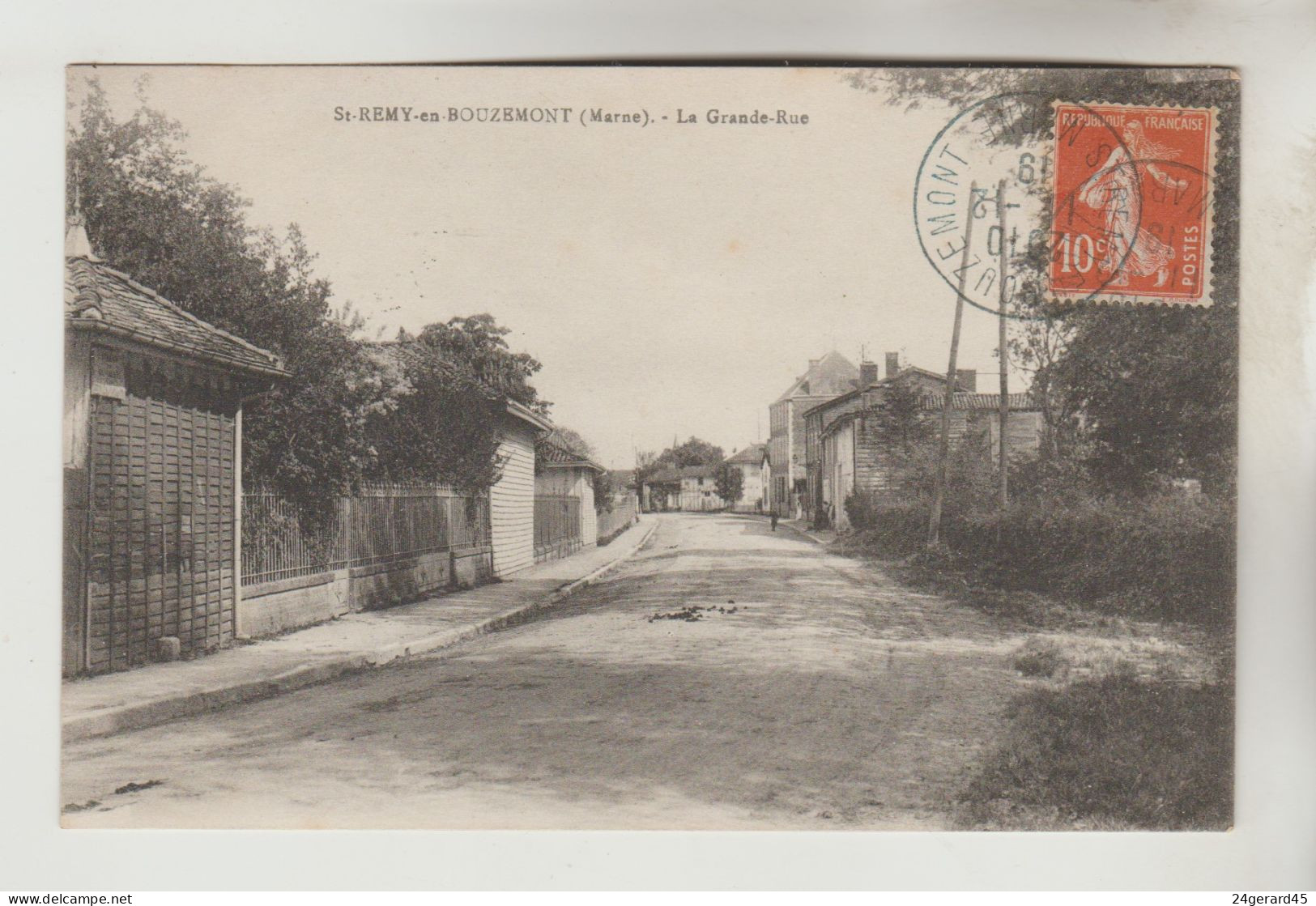 CPA SAINT REMY EN BOUZEMONT SAINT GENEST ET ISSON (Marne) - La Grande Rue - Saint Remy En Bouzemont