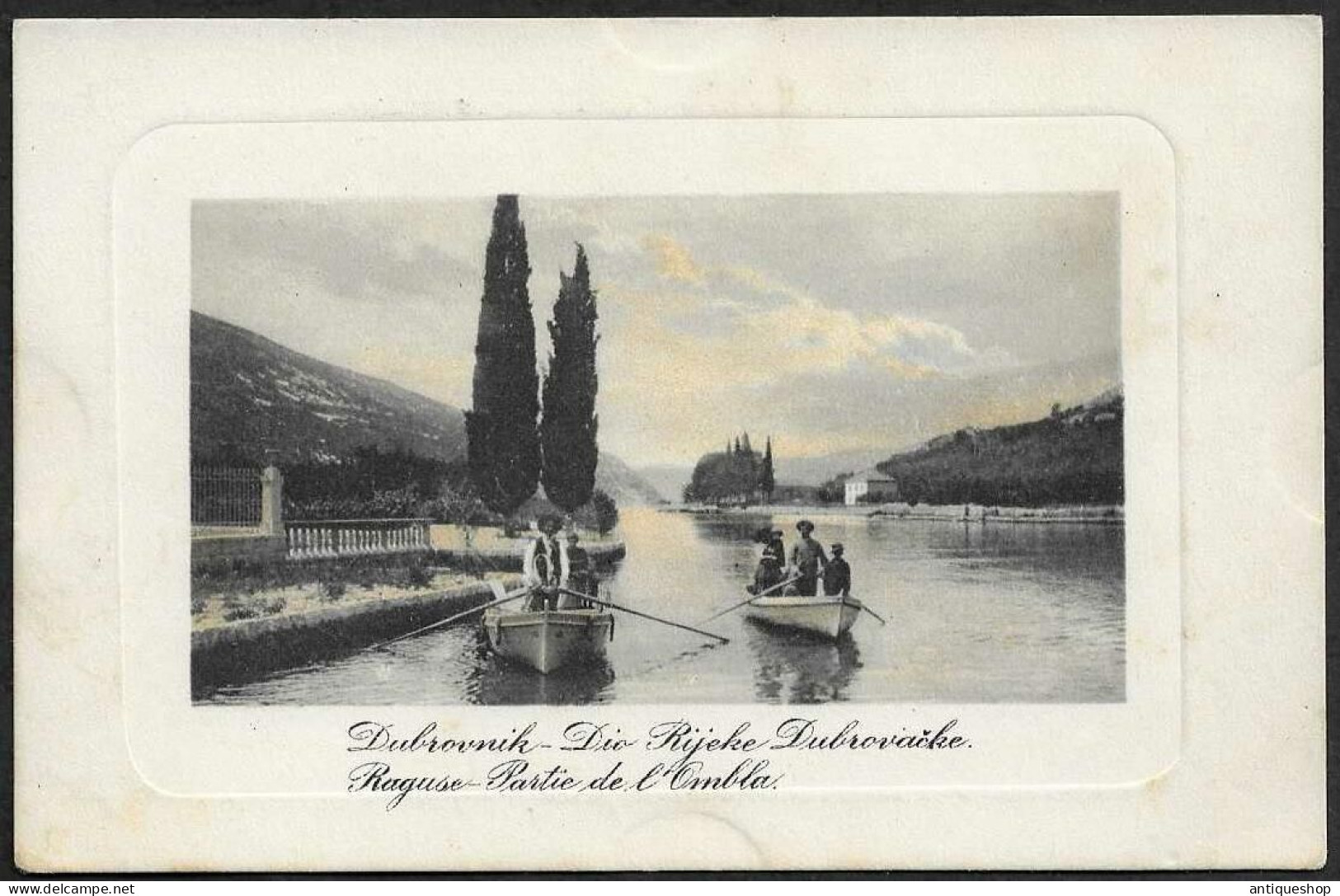 Croatia-----Rijeka Dubrovacka (Ombla)-----old Postcard - Croazia