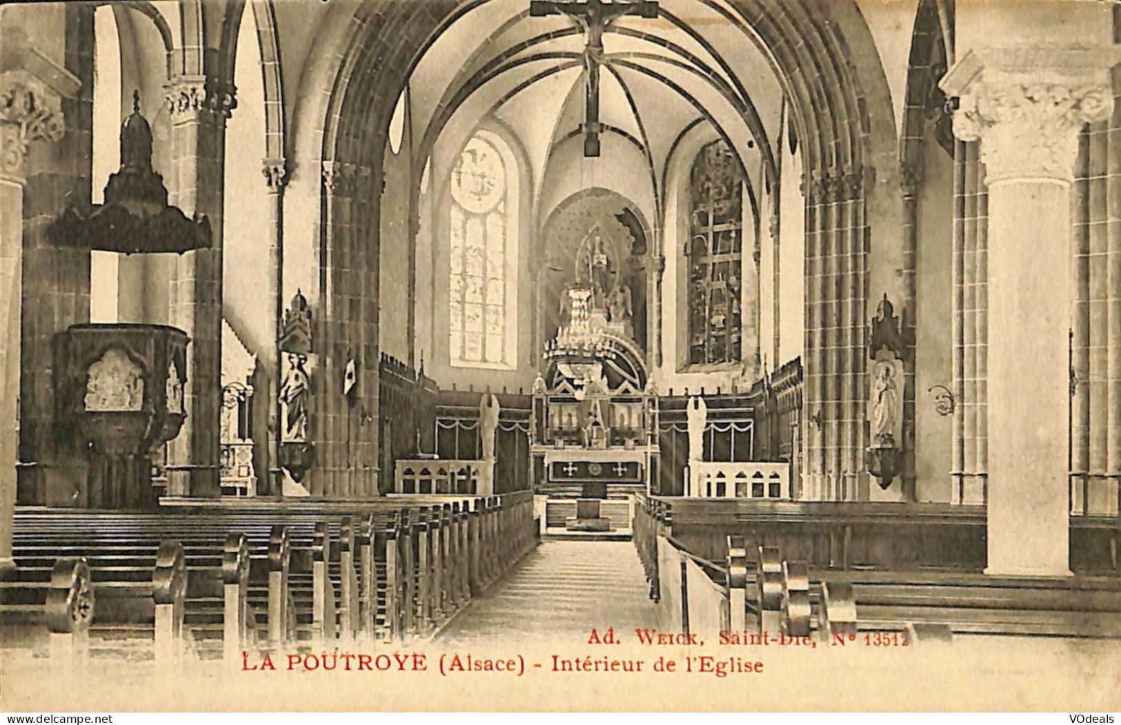 France - (78) Haut-Rhin - La Poutroye - Intérieur De L'Eglise - Lapoutroie