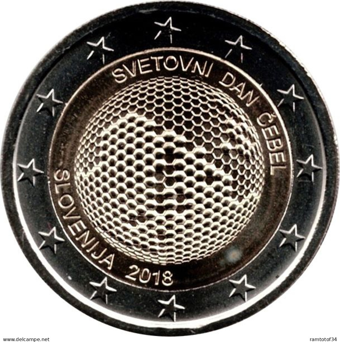 2018 SLOVÉNIE - 2 Euros Commémorative - Journée Mondiale Des Abeilles - Slowenien