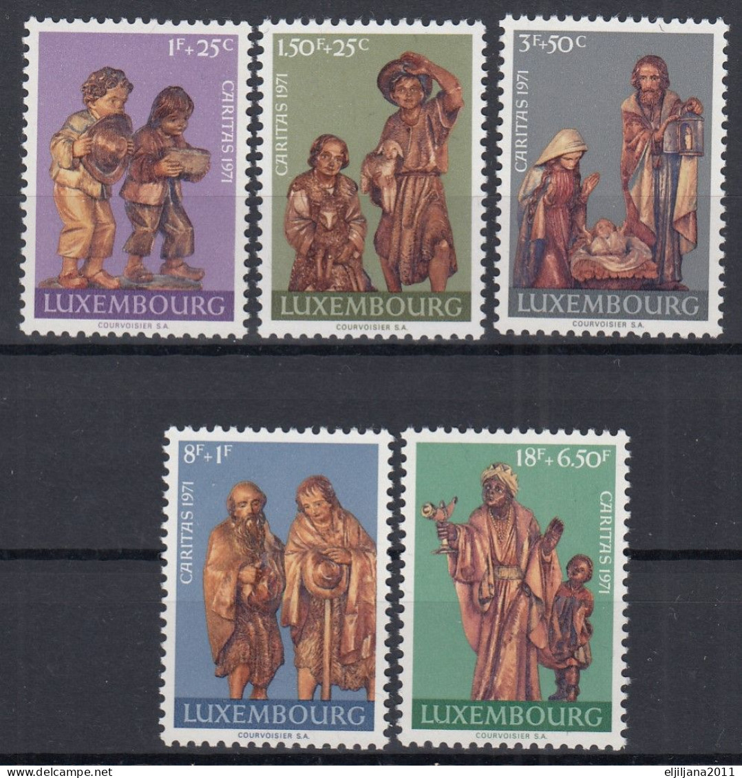 ⁕ LUXEMBOURG 1971 ⁕ Caritas / Charity Mi.836-840 ⁕ 5v MNH - Ungebraucht