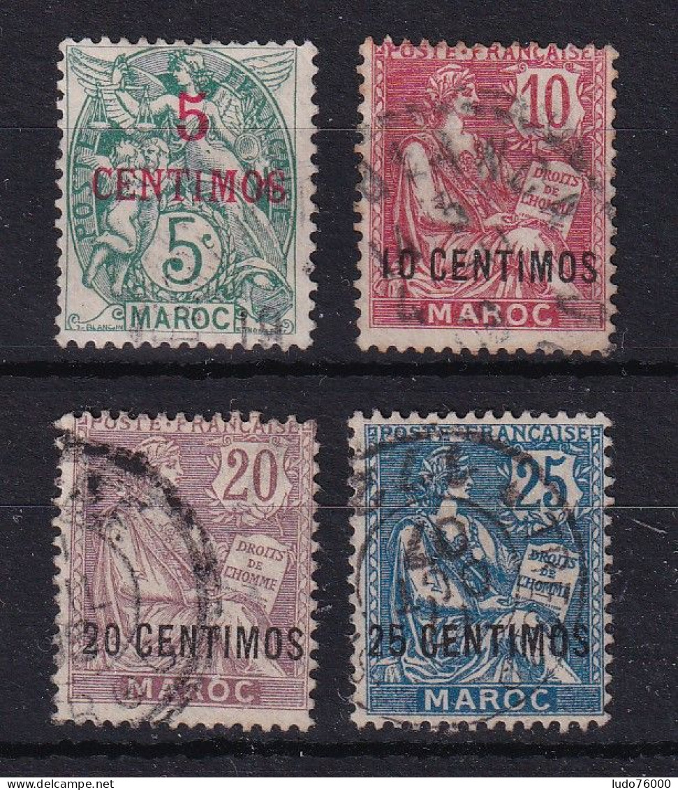 D 782 / COLONIE MAROC / N° 11/14 OBL COTE 36€ - Used Stamps