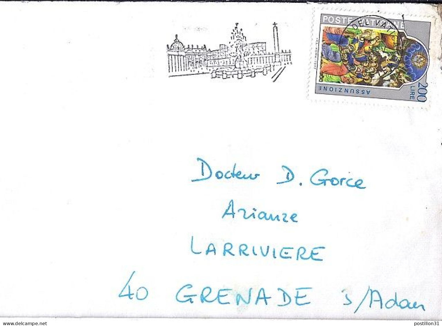 VATICAN N° 636 S/L. DU 1977 POUR LA FRANCE - Covers & Documents