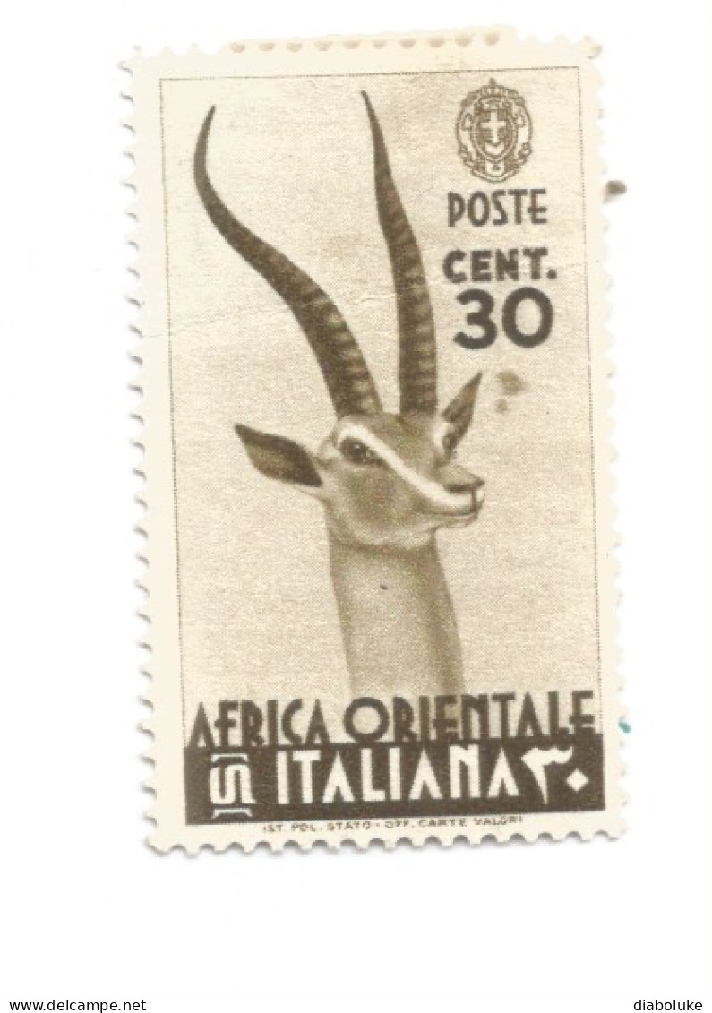 (COLONIE E POSSEDIMENTI) 1938, AFRICA ORIENTALE ITALIANA, SOGGETTI VARI, 30c - Francobollo Nuovo (CAT. SASSONE N.8) - Afrique Orientale Italienne