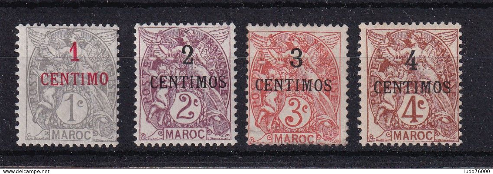 D 782 / COLONIE MAROC / N° 20/23 NEUF*/OBL COTE 24€ - Used Stamps