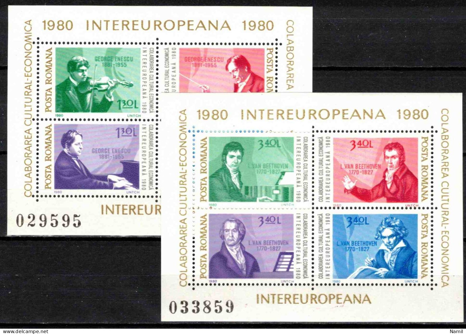 ** Roumanie 1980 Mi 3713-20 - Bl.169-70 (Yv BF 142-3), (MNH)** - Nuevos