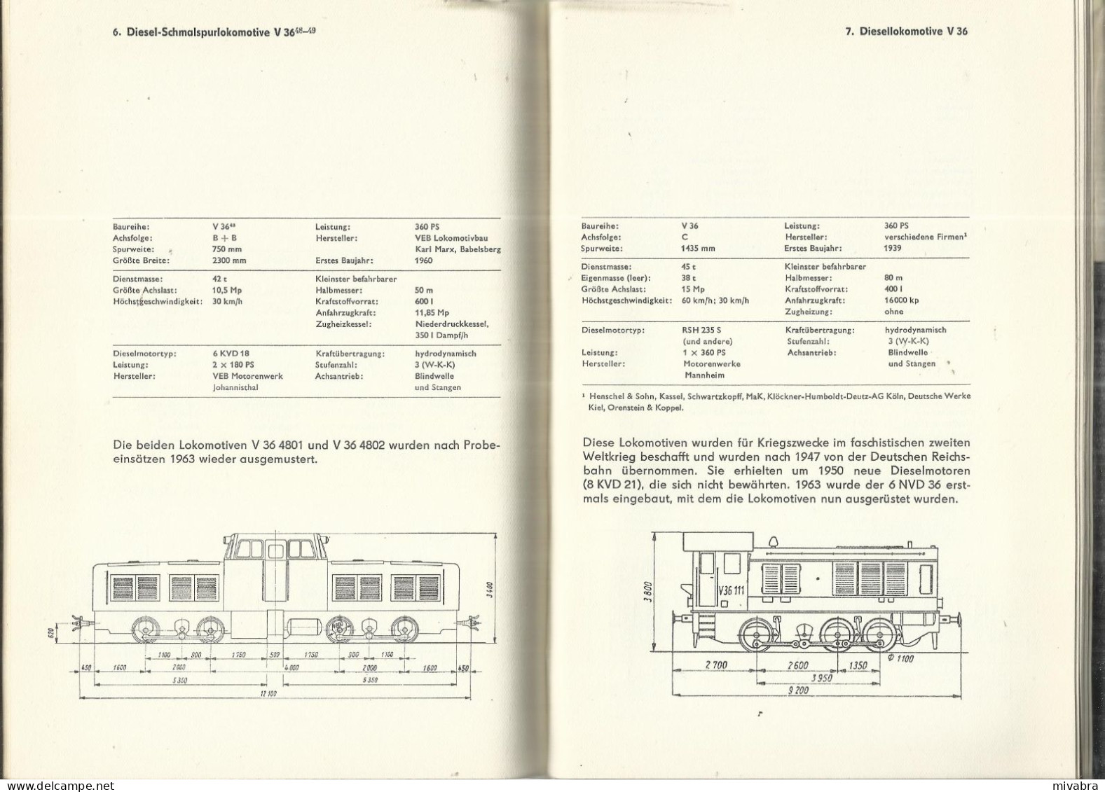 DEUTSCHE DIESELTRIEBFAHRZEUGE GESTERN UND HEUTE - H. KUNICKI (EISENBAHNEN RAILWAY LOKOMOTIVEN) - Eisenbahnverkehr