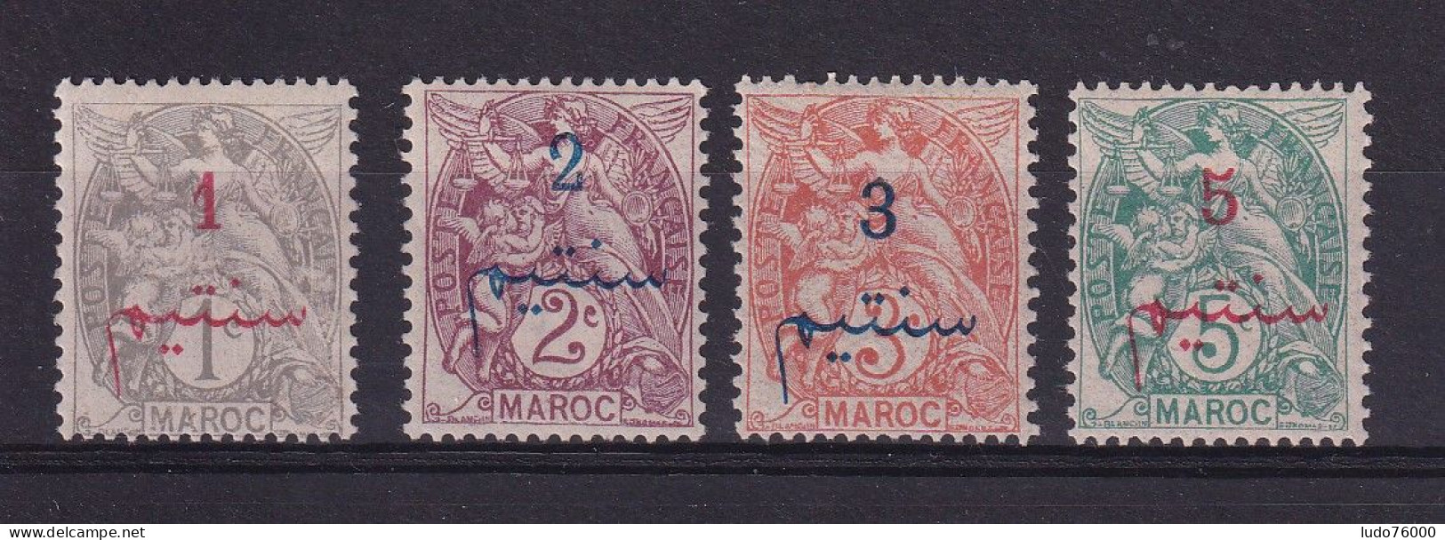 D 782 / COLONIE MAROC / N° 25/28 NEUF**/* COTE 5.50€ - Unused Stamps