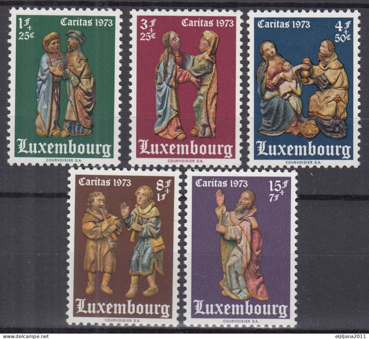 ⁕ LUXEMBOURG 1973 ⁕ Caritas / Charity Mi.871-875 ⁕ 5v MNH - Ungebraucht