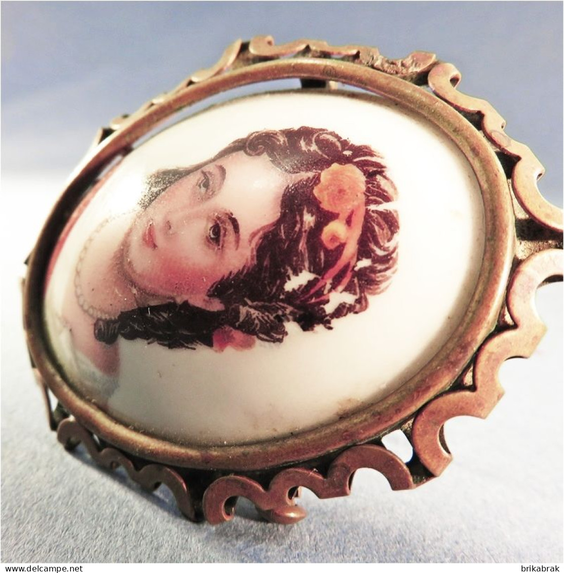 " BROCHE EN PORCELAINE DE LIMOGES @ Bijoux Bijouterie - Spille