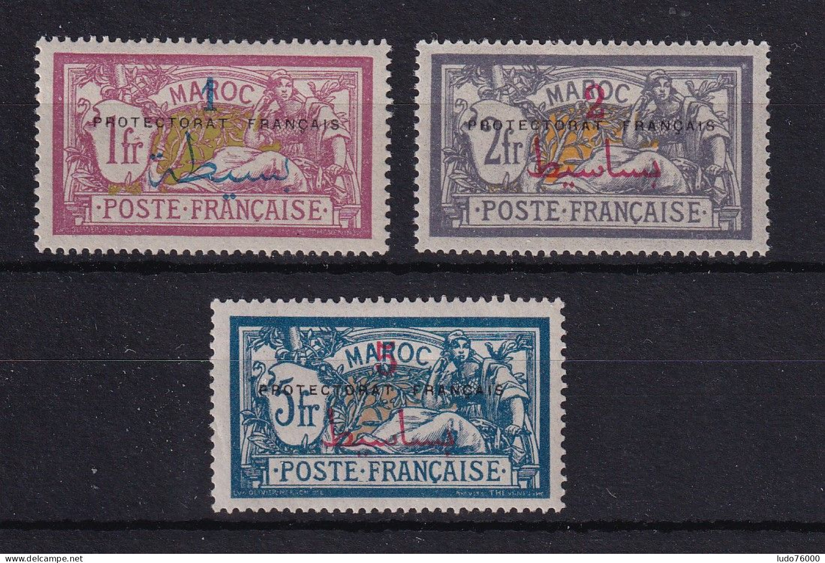 D 782 / COLONIE MAROC / N° 51/53 NEUF* COTE 27€ - Unused Stamps