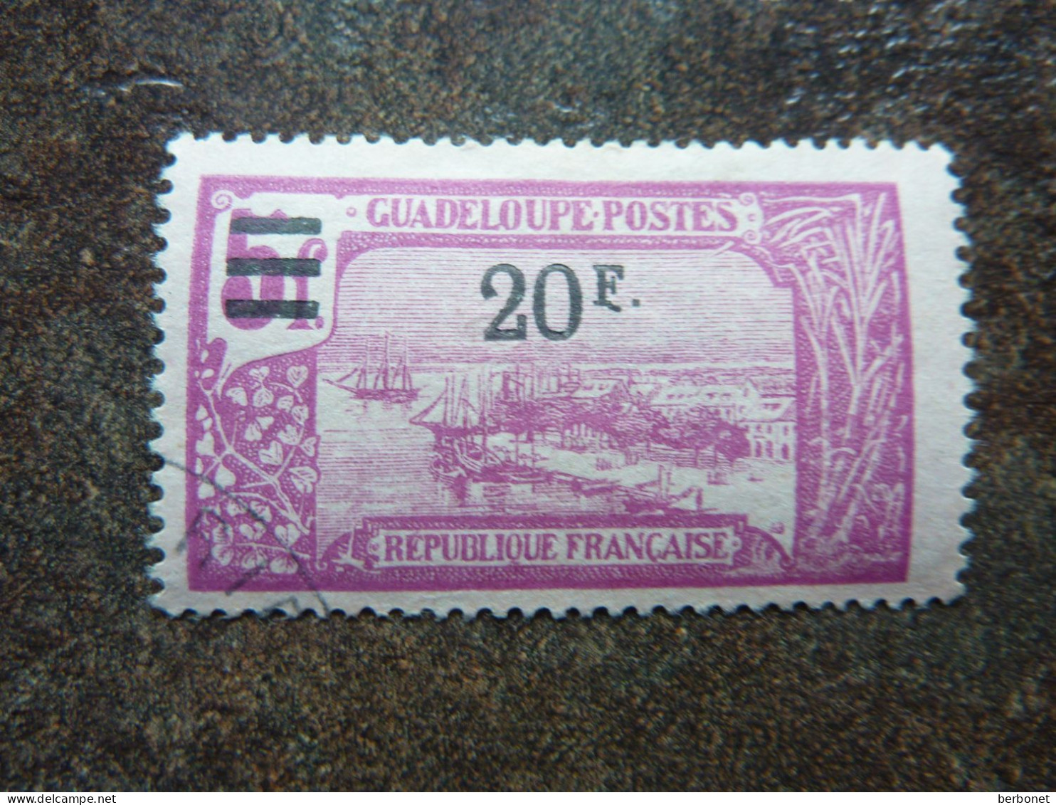 1927  Pointe à Pitre Surchargé 20F  Sur 5F   Y&T= 98     TBE - Used Stamps