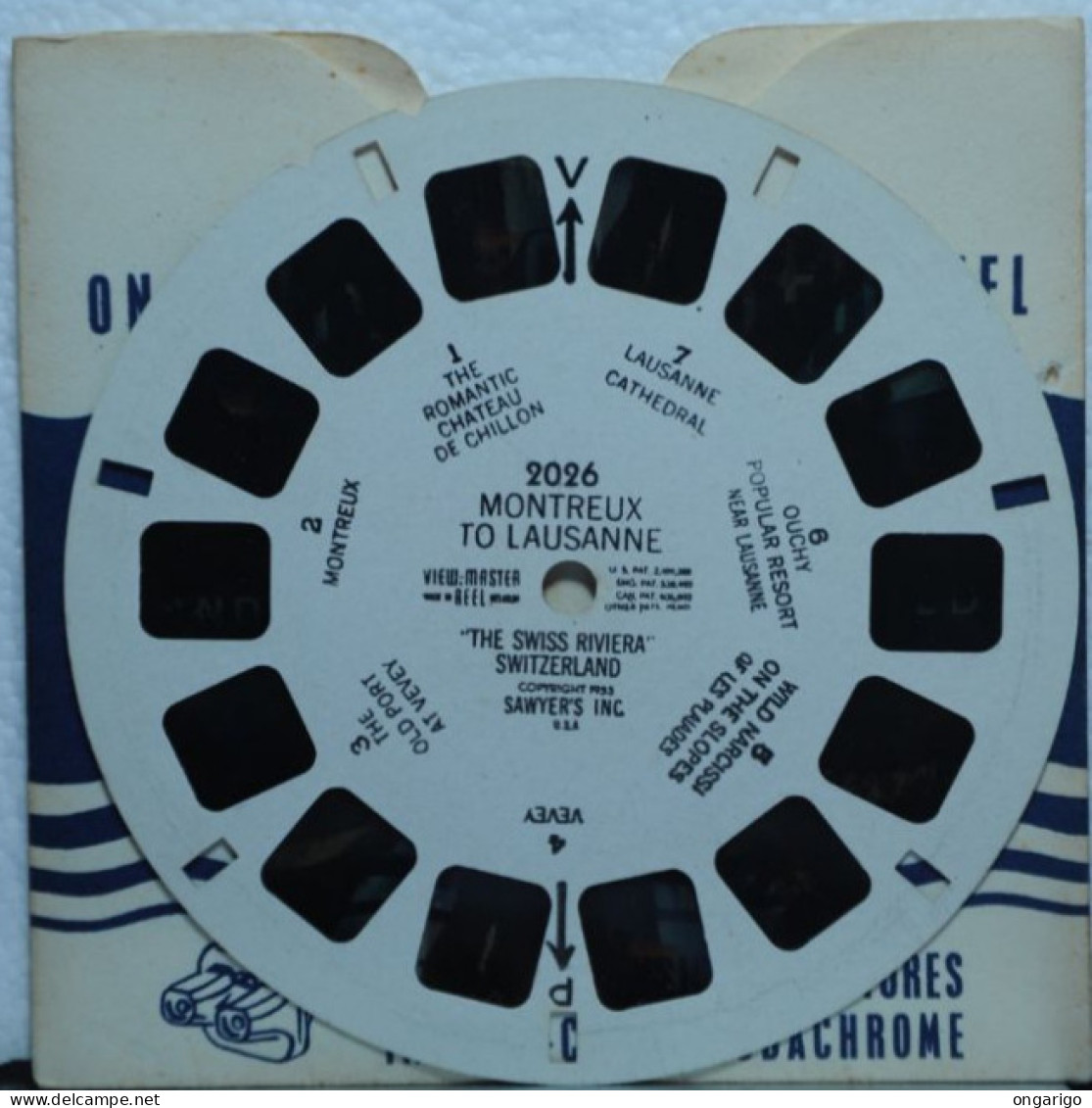 VIEW MASTER  ;  2026   MONTREUX TO LAUSANNE SUISSE.:  1 DISQUES - Stereoscopi