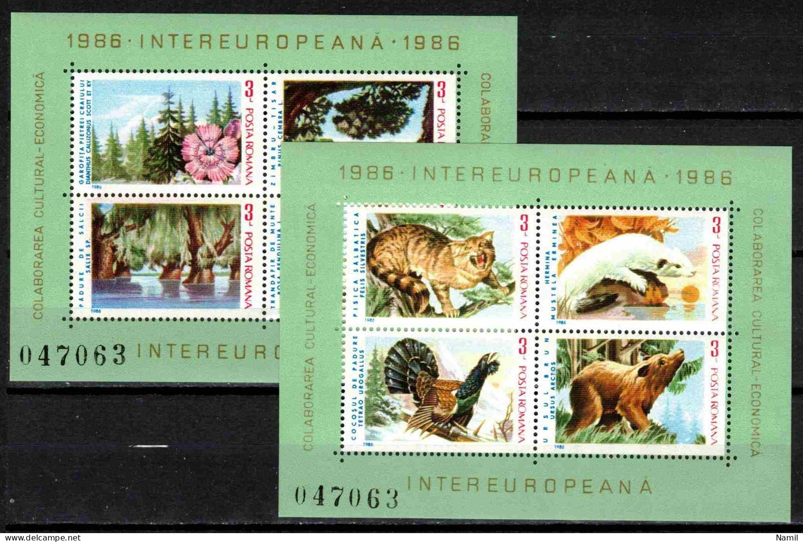 ** Roumanie 1986 Mi 4235-42 - Bl.223-4 (Yv BF 181-2), (MNH)** - Otros & Sin Clasificación