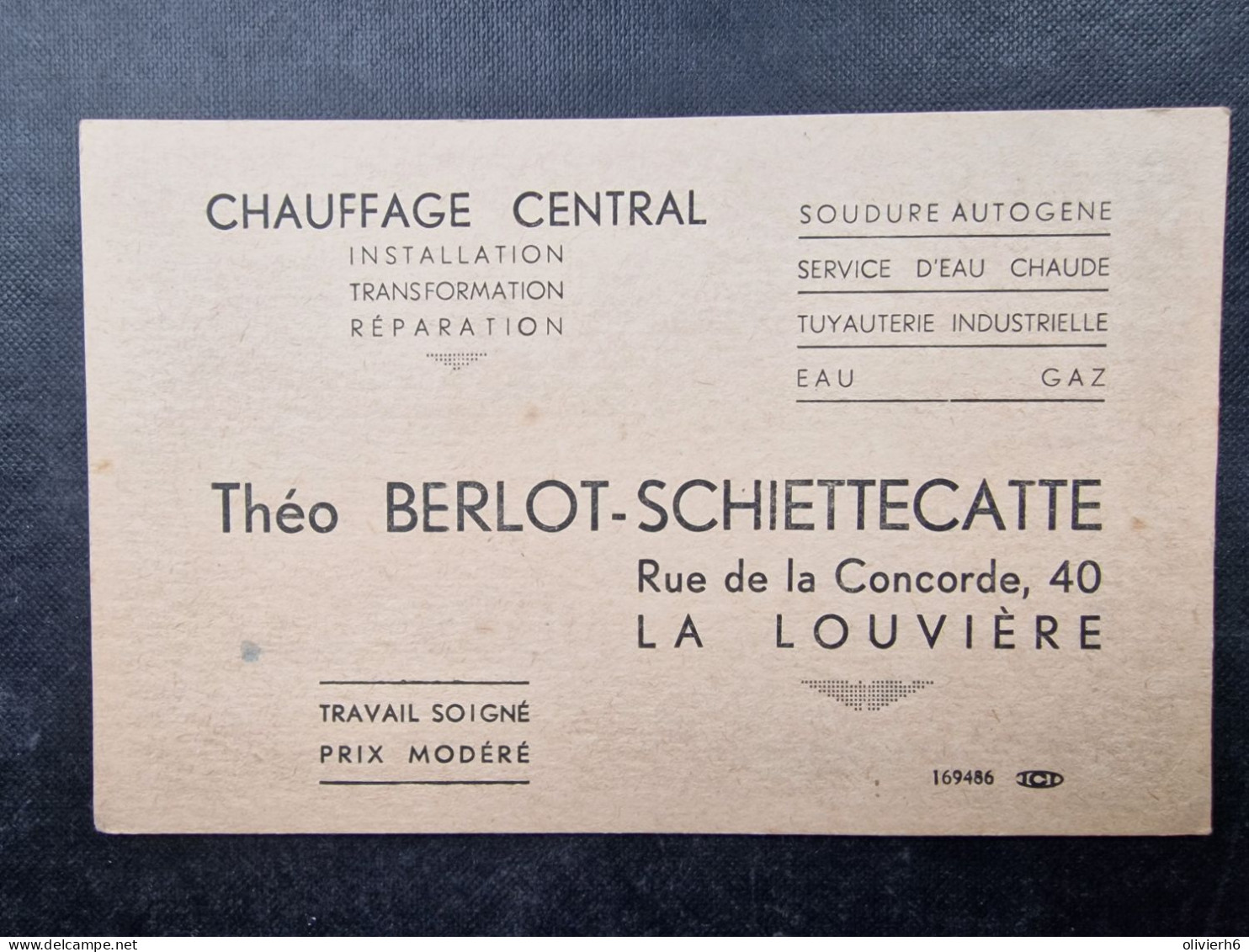 CP BELGIQUE (V1903) LA LOUVIERE (2 Vues) Théo BERLOT SCHIETTECATTE Rue De La Concorde 40 Chauffage Central - La Louvière