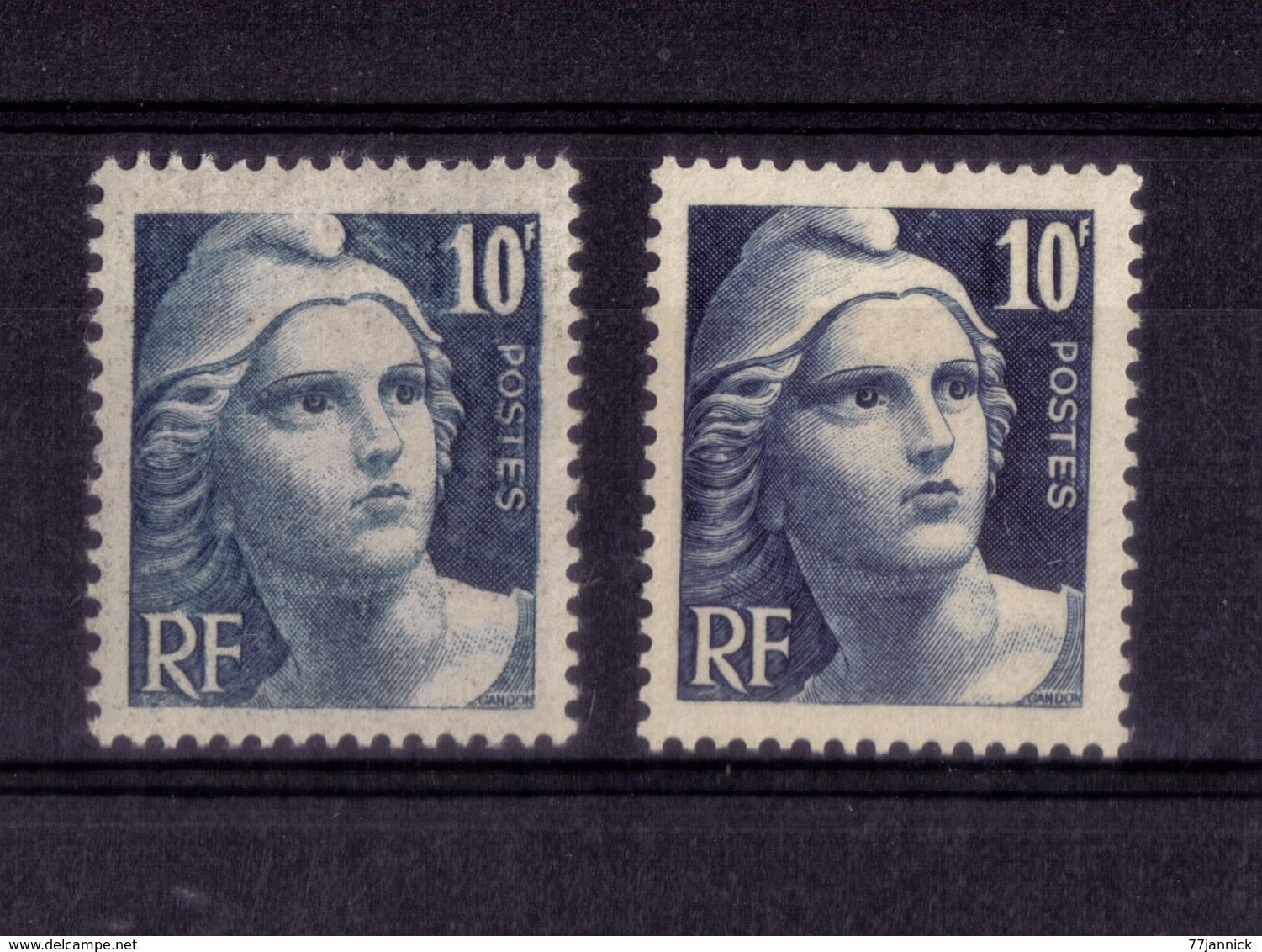 VARIETE DE COULEUR N° 726 (bleu Clair Et Bleu Foncé) NEUF** - Unused Stamps