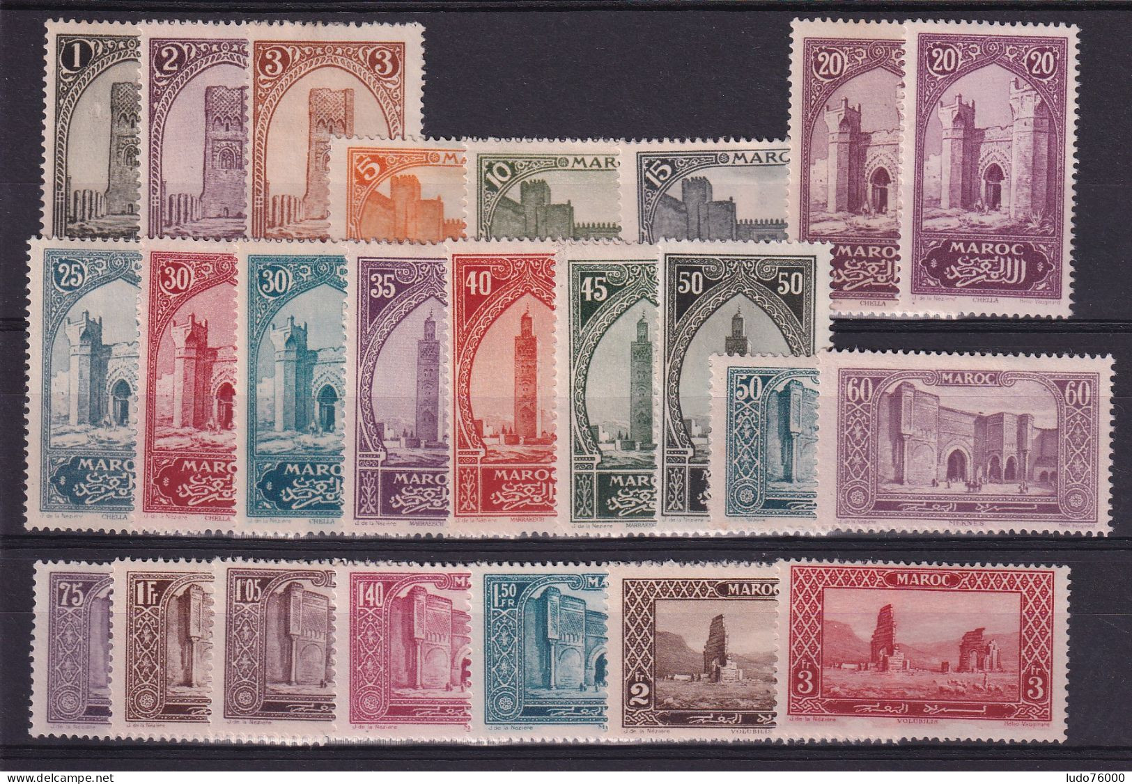 D 782 / COLONIE MAROC / LOT N° 98/121 NEUF* COTE 32€ - Unused Stamps