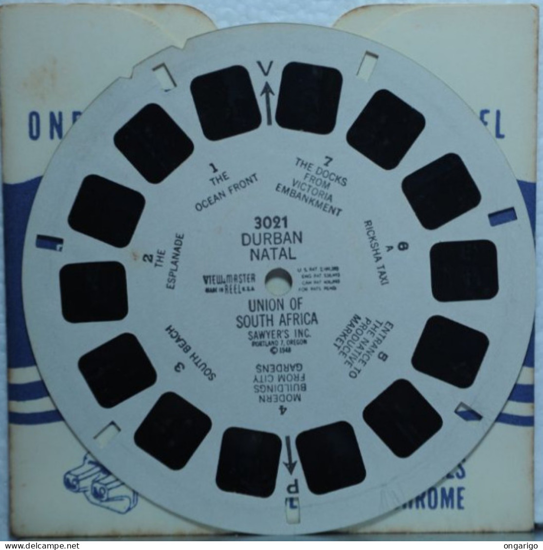 VIEW MASTER  ;  3021  DURBAN NATAL : UNION OF SOUTH AFRICA.:  1 DISQUES - Stereoscoopen