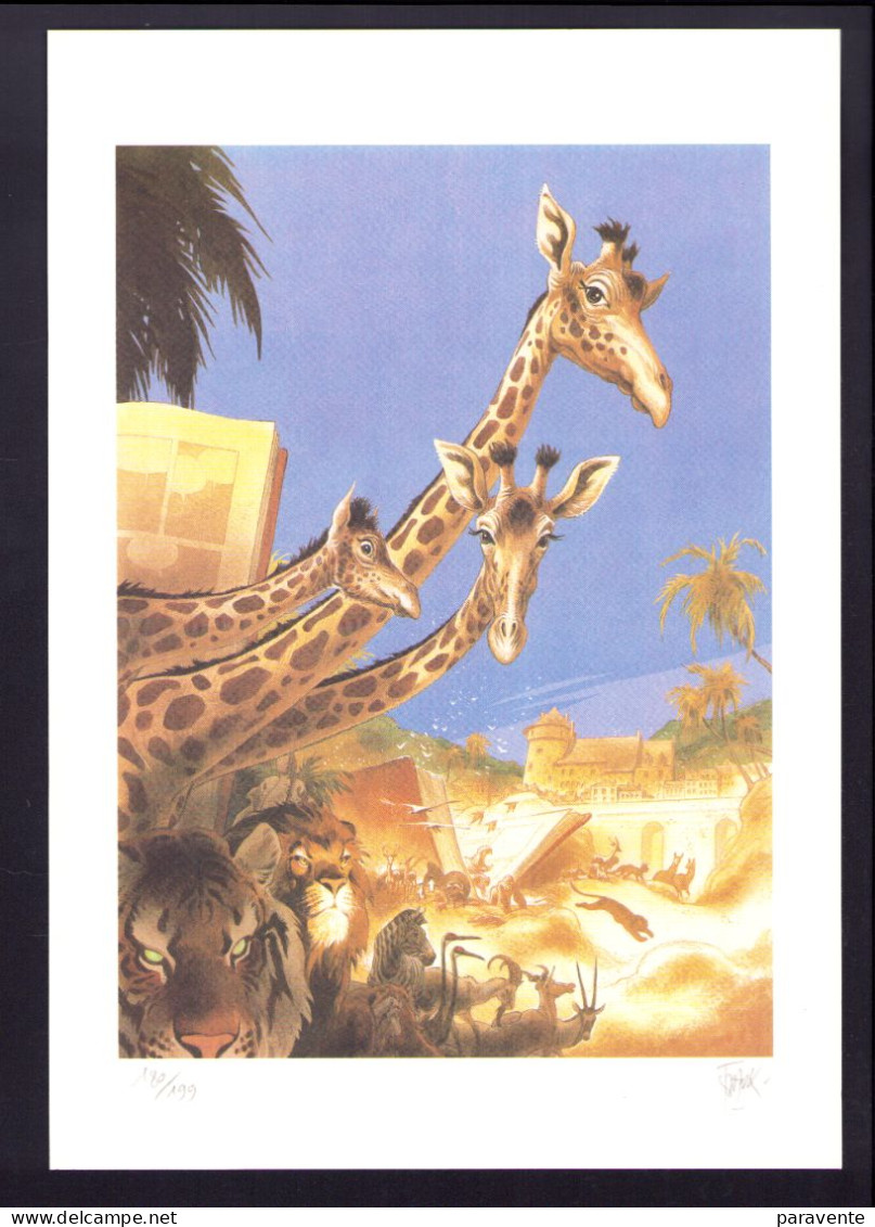 FRANK : Exlibris Les Giraffes (ns) - Illustratoren D - F