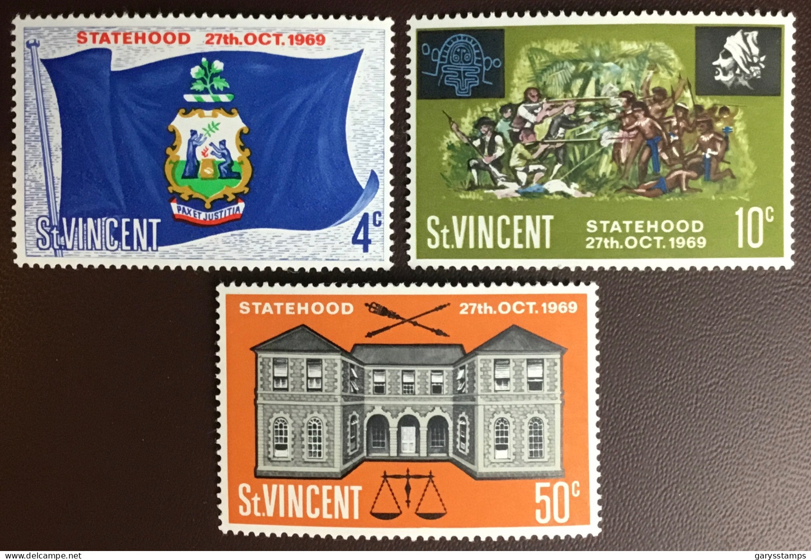 St Vincent 1969 Statehood MNH - St.Vincent (...-1979)